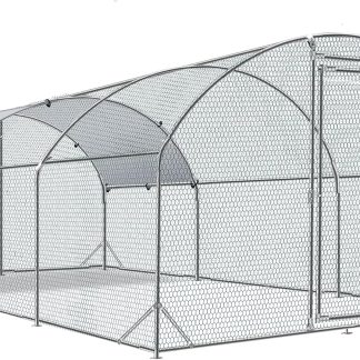 Betterhood Metal Chicken Coop With Cover, 9 ft W x 19 ft L x 6.5 ft H