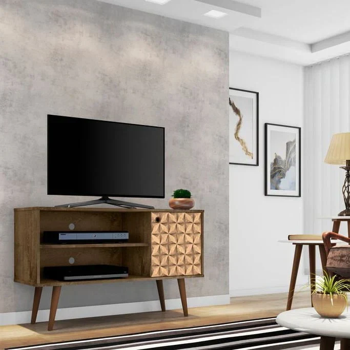Mid-Century Modern Liberty Dual-Shelf TV Console - Image 40