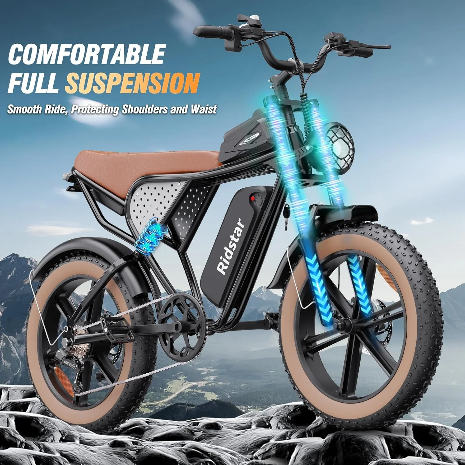 Electric Bike Q20, 2000W, 37Mph, 20" Fat Tires - Image 13