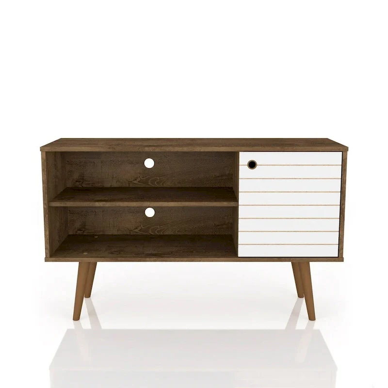 Mid-Century Modern Liberty Dual-Shelf TV Console - Image 23