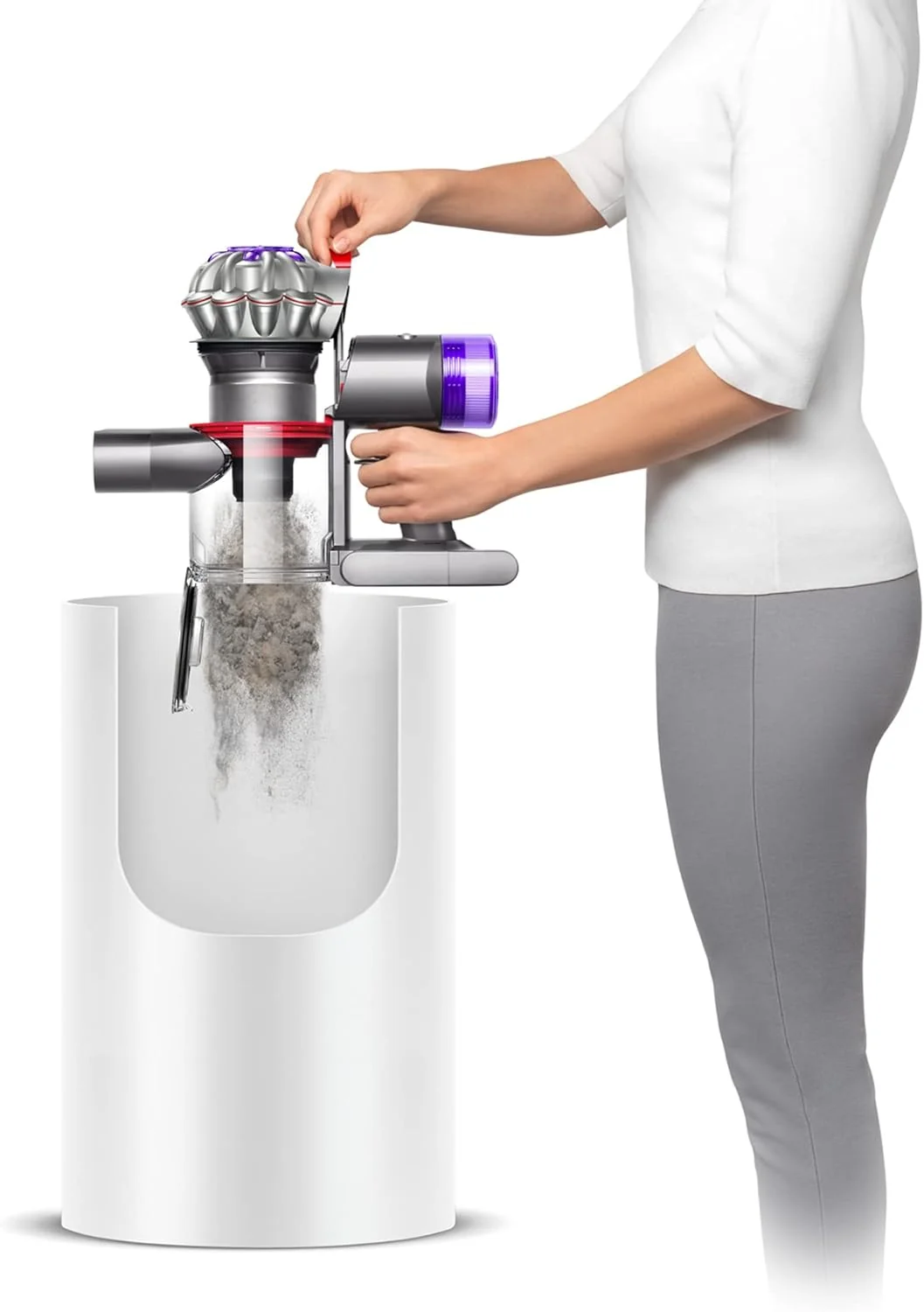 Dyson Cordless Stick Vacuum Cleaner, 0.14 Gallons, Silver/Nickel - V8 SV25 - Image 9