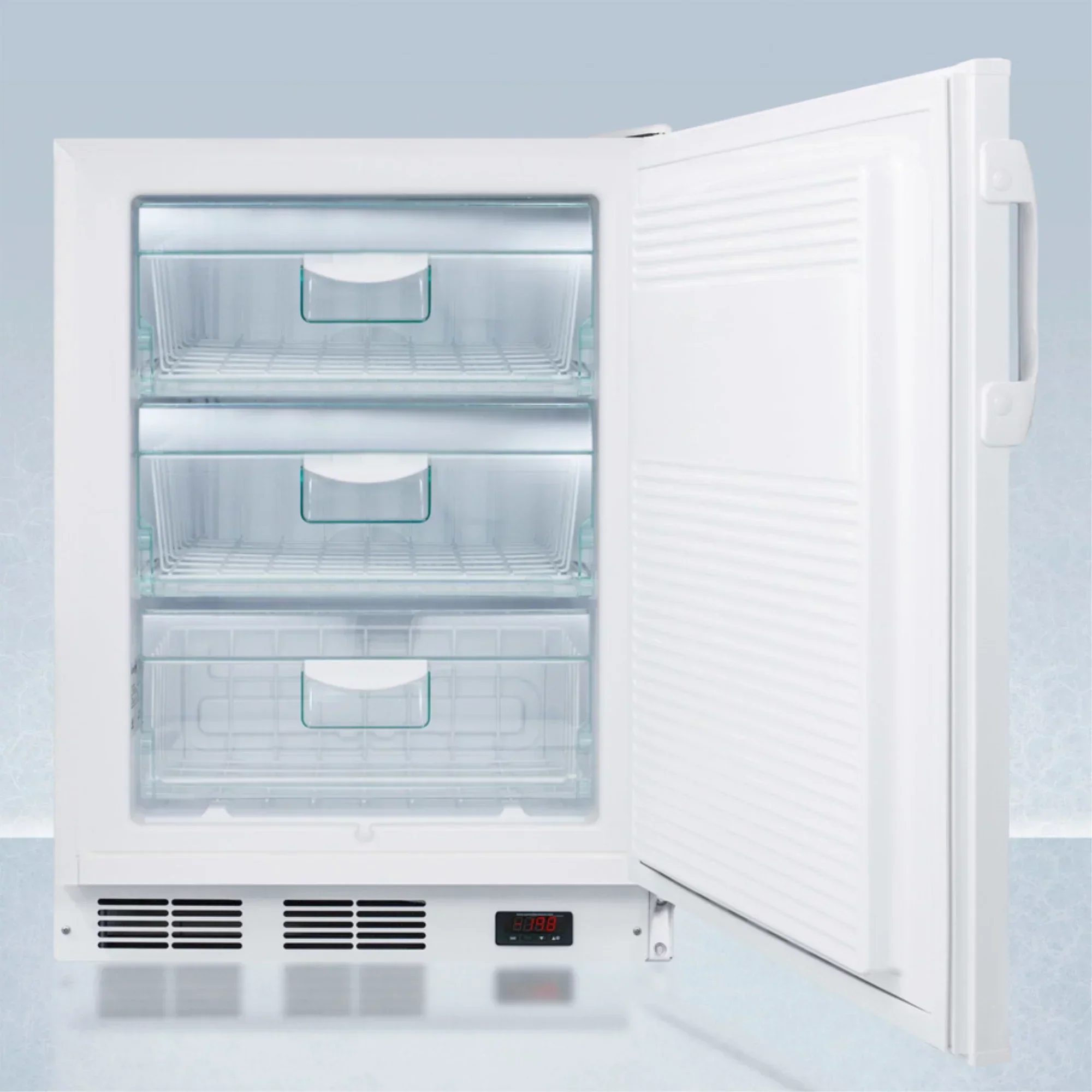 ADA Compliant 24 in Wide Built-In All-Freezer With Manual Defrost, Lock And -25C Capability - Image 2