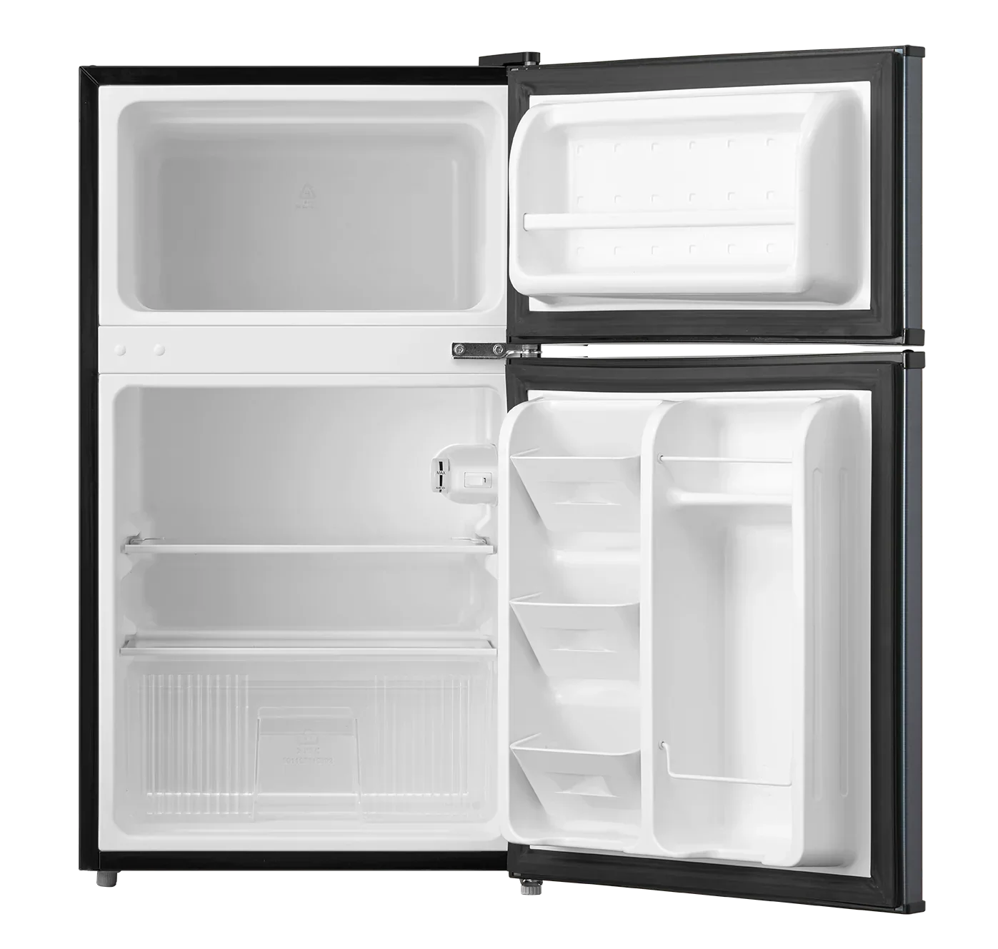 Arctic King Two-Door Mini Fridge With Freezer, 3.2 Cu. Ft., Stainless Steel - Image 6