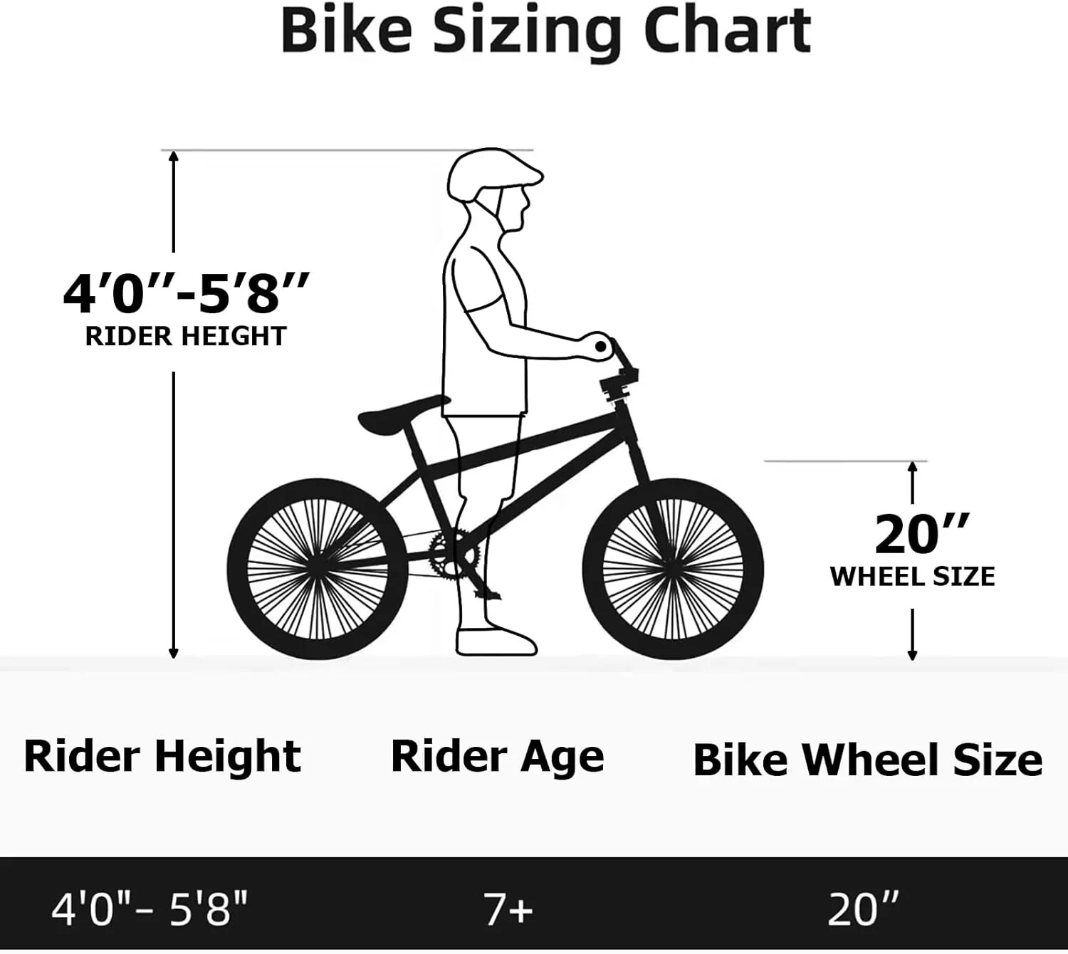 WEIZE Freestyle BMX Bicycle 20 Inch Stunt Bike for Kids and Adults Men and Women High Strength Steel Frame 360 Degree Rotor Freestyle - Image 16