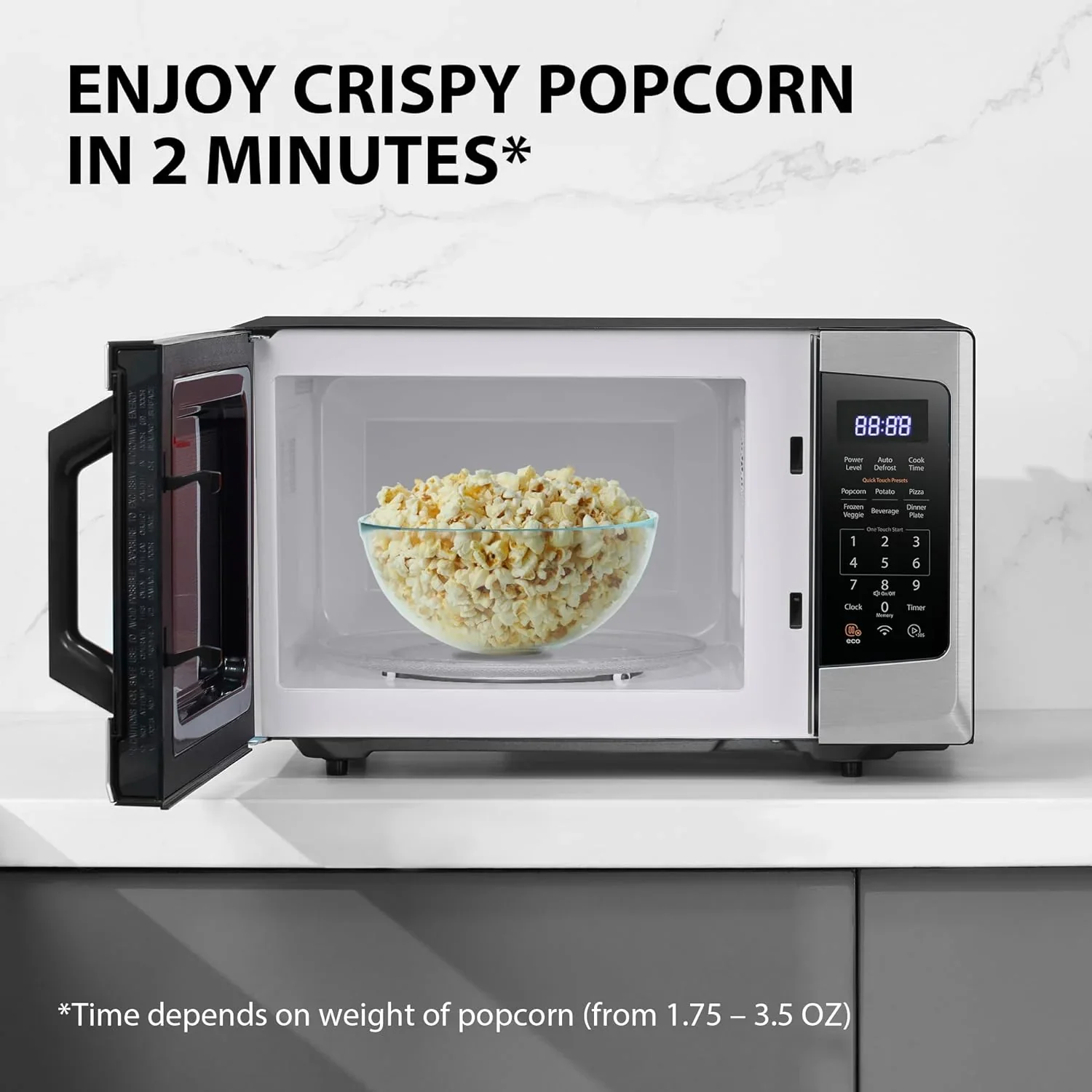 TOSHIBA 4-in-1 Countertop Microwave Oven, 1.5 Cu Ft, 1000W, Silver - ML-EC42P(SS) - Image 27