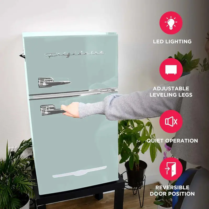 Frigidaire Retro Compact 2-Door Refrigerator With Freezer Compartment And Bottle Opener - 3.2 Cu. Ft - Image 6