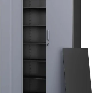 Letaya Metal Garage Storage Cabinets with Lock-72 Tall Tool Organizer Steel Lockers