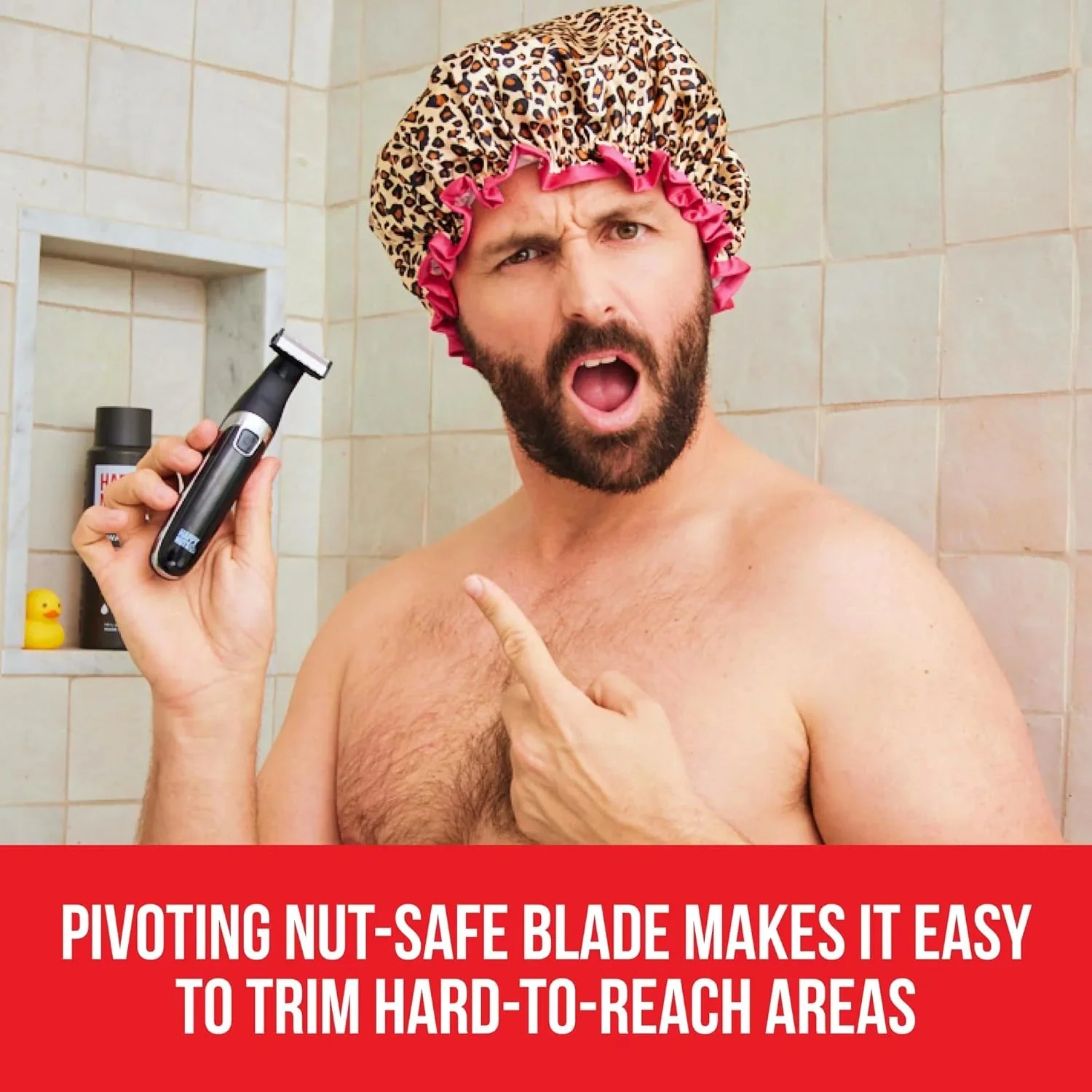 Men's Rechargeable Waterproof Cordless Body Hair Trimmer - Image 4