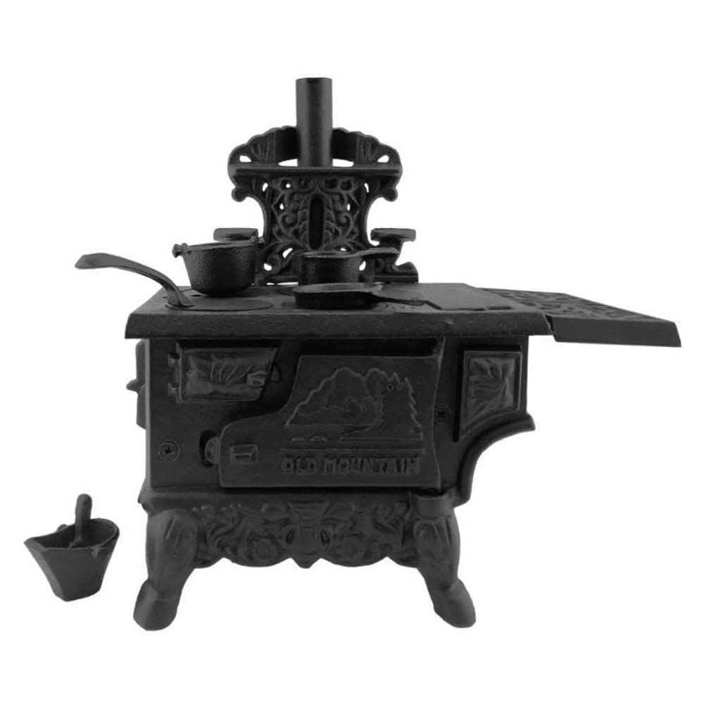Old Mountain Mini Wood Cook Stove Set, Black, 12 in x 10 1/2 in x 5 1/2 in - Image 3