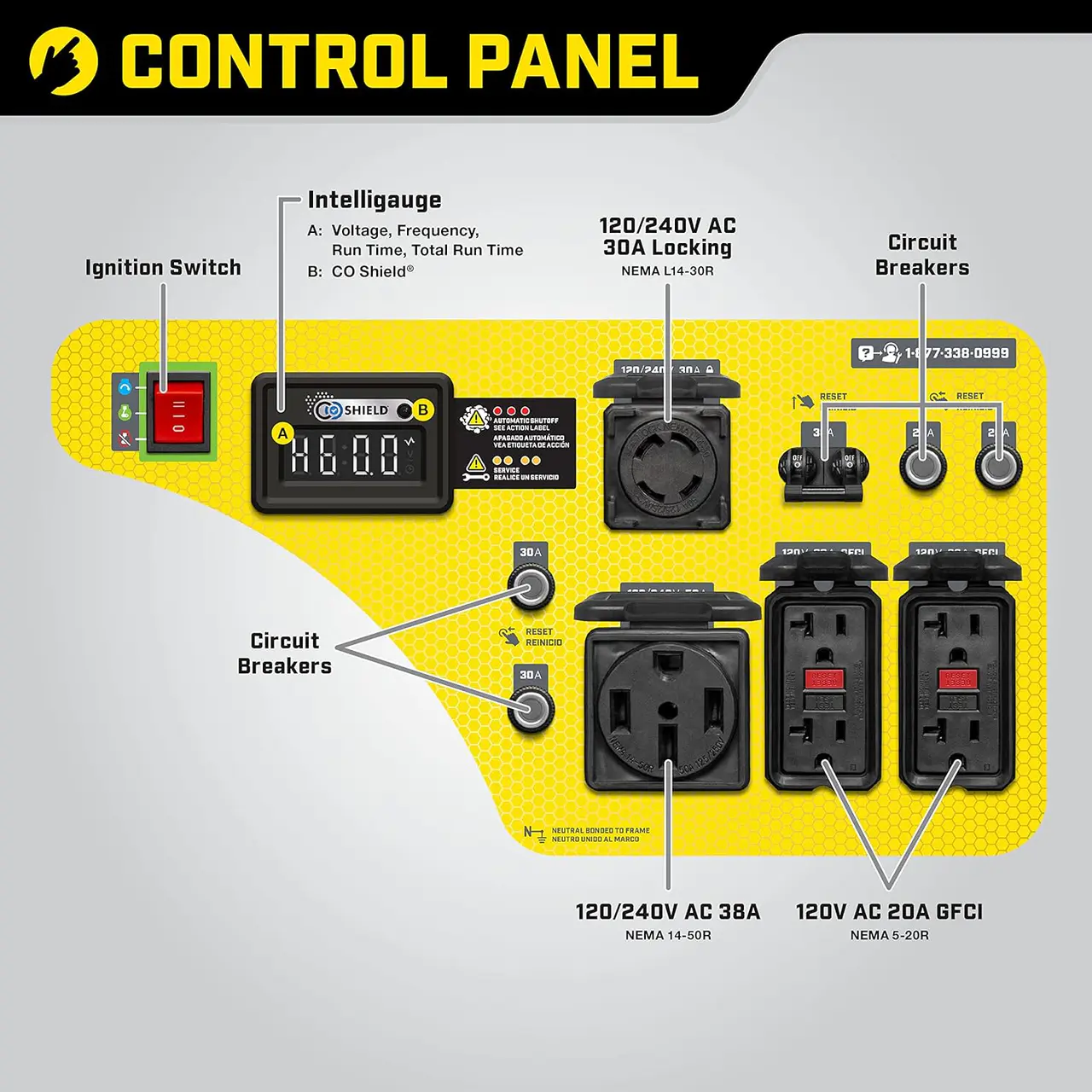 9000W Wireless Start Generator with CO Shield? - Image 5