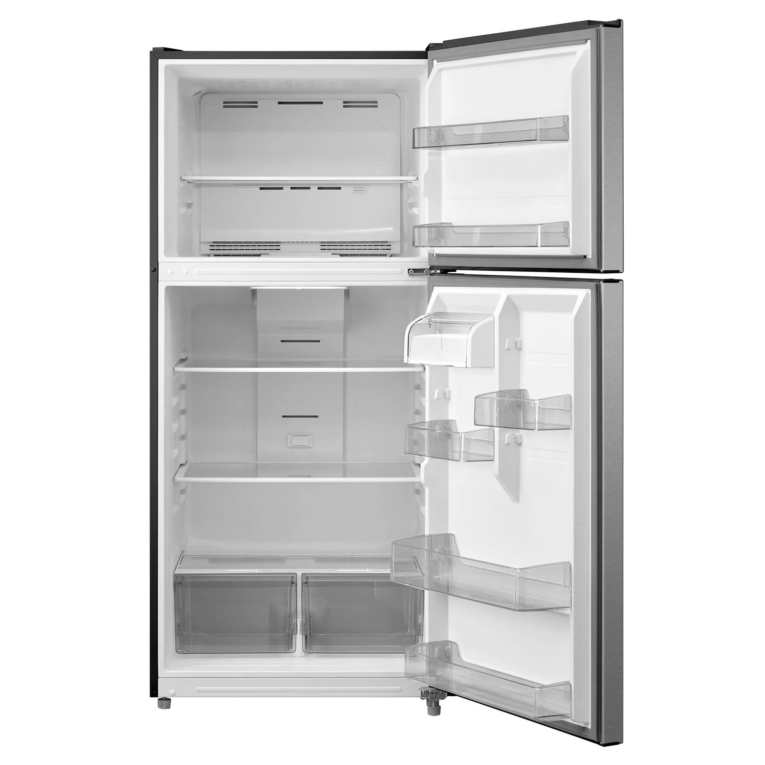 Midea Top-Freezer Refrigerator, 18.1 Cu. Ft., Stainless Steel - MRT18D3BST - Image 2