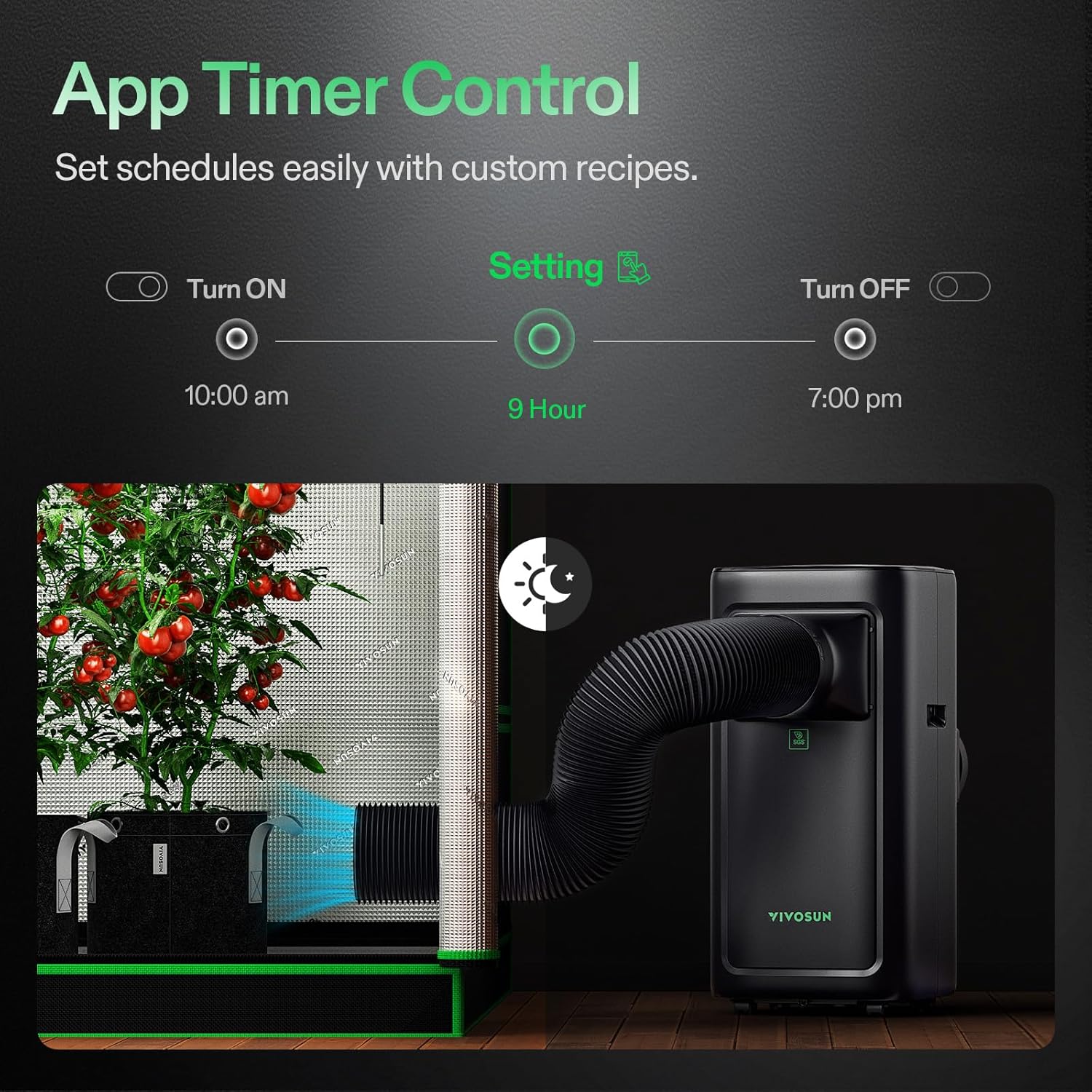 VIVOSUN Smart Air Conditioner 8000 BTU 4-in-1 - C08 - Image 4
