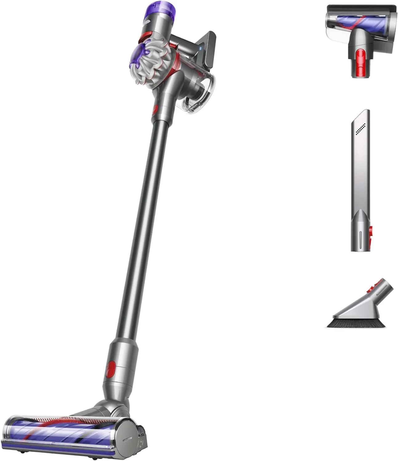 Dyson Cordless Stick Vacuum Cleaner, 0.14 Gallons, Silver/Nickel - V8 SV25 - Image 2