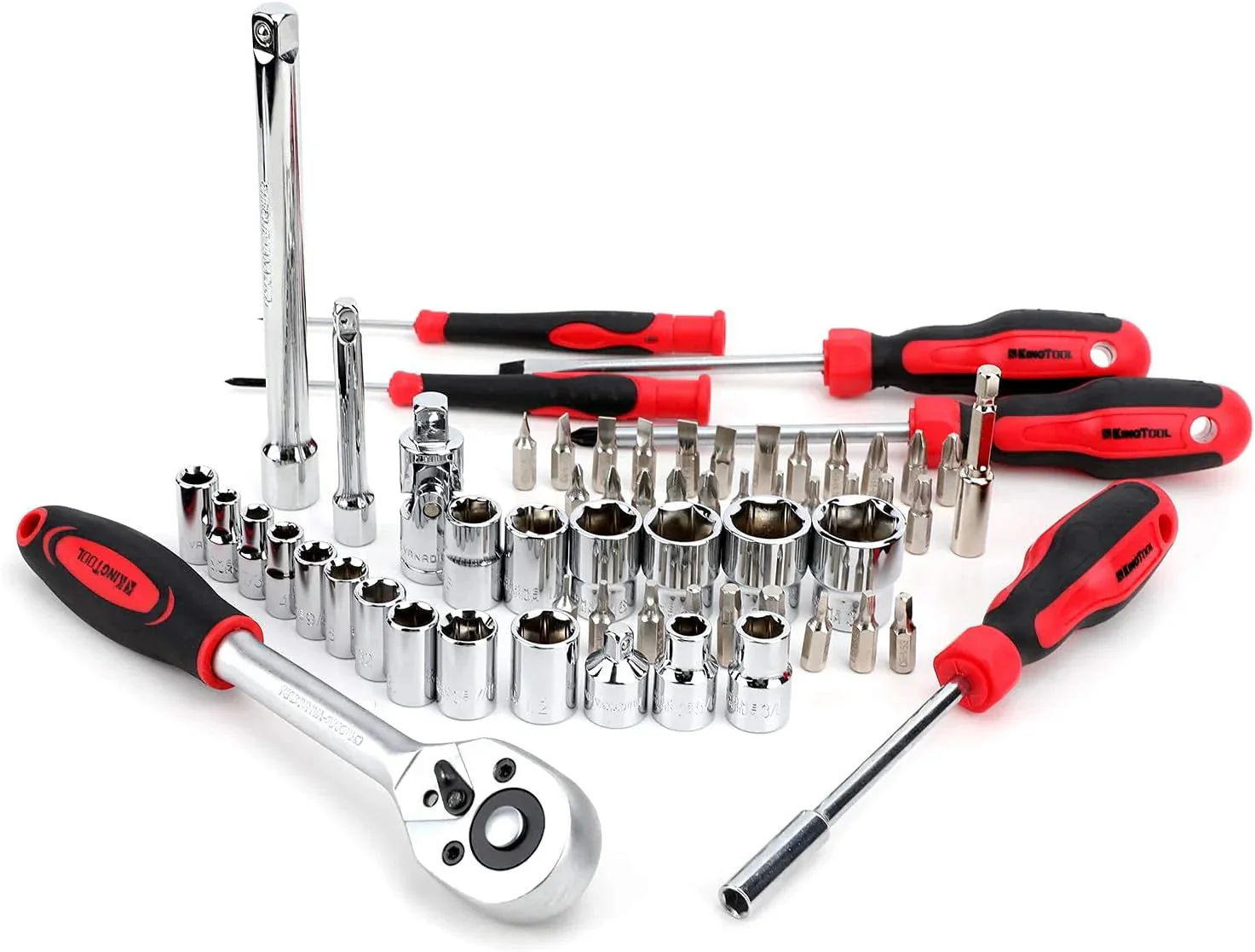 KINGTOOL Home Tool Set Kit - 286 PCS Home Auto Repair Tool Kit with Rolling Tool Box, Mechanic Tool Sets with 21V Max Cordless Power drill, Perfect for Homeowner, Diyer, Handyman - Image 14