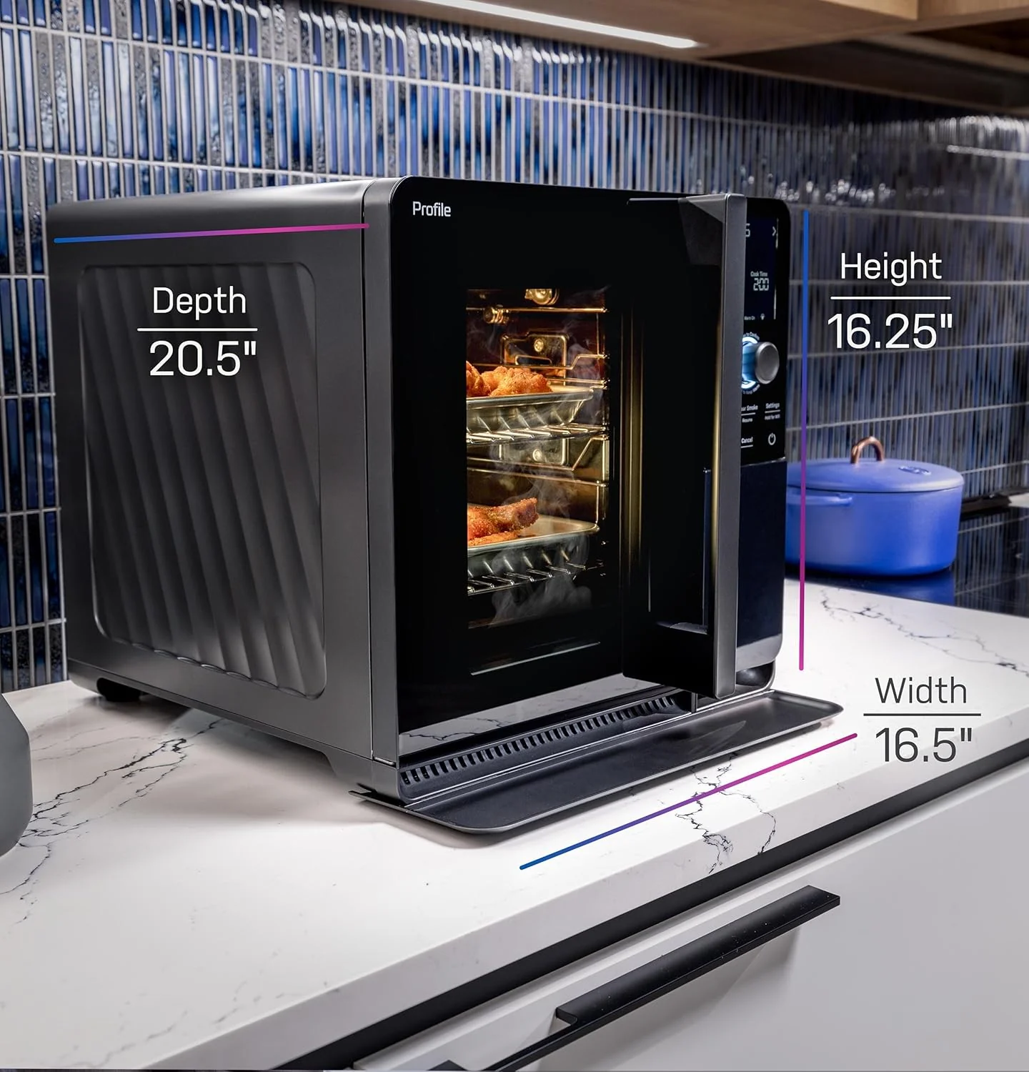 GE Profile Smart Indoor Pellet Smoker With Active Smoke Filtration, 5 Smoke Settings, WiFi Connected - Black - Image 6