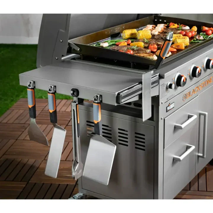 4-Burner 36-Inch Griddle Cooking Station with Hood - Image 4
