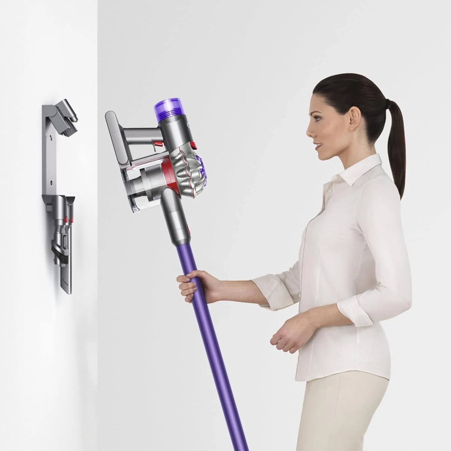 Dyson Cordless Stick Vacuum Cleaner, 0.14 Gallons, Silver/Nickel - V8 SV25 - Image 19
