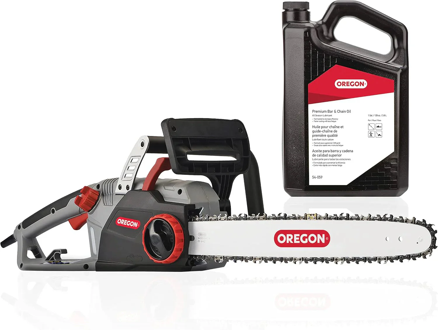 Oregon CS1500 18-inch 15 Amp Self-Sharpening Corded Electric Chainsaw, with Integrated Self-Sharpening System (PowerSharp), 2-Year Warranty, 120V, Grey, Black - Image 11