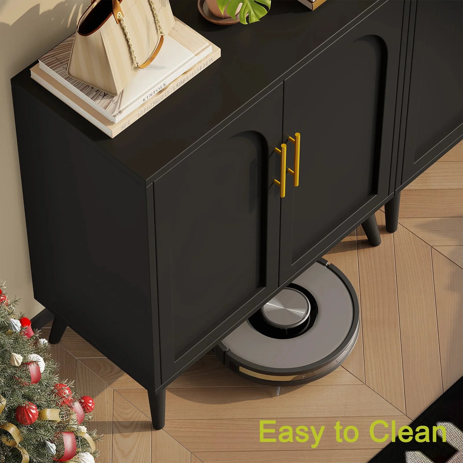 Rovaurx Set Of 2 Rattan Storage Cabinets With Doors - Image 9