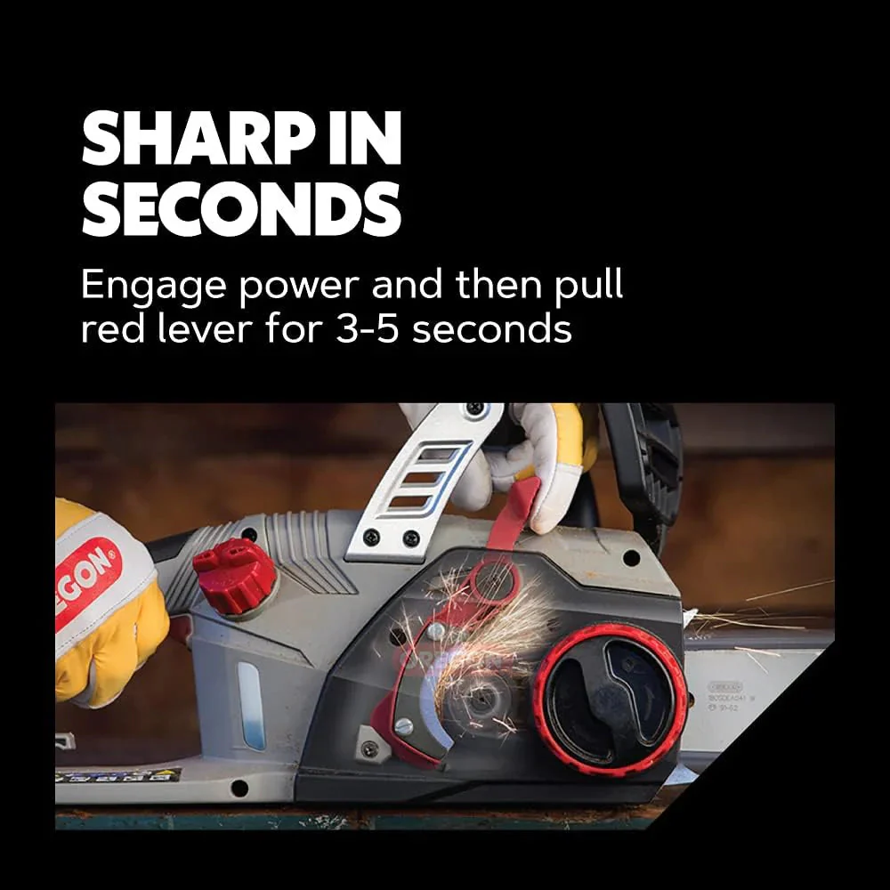 Oregon CS1500 18-inch 15 Amp Self-Sharpening Corded Electric Chainsaw, with Integrated Self-Sharpening System (PowerSharp), 2-Year Warranty, 120V, Grey, Black - Image 8