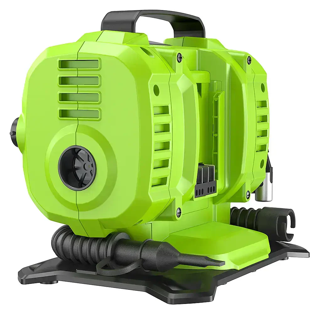 24 Volt Battery Powered 160-PSI Inflator with 2.0 Ah USB-C Battery & Charger - Green - Image 3