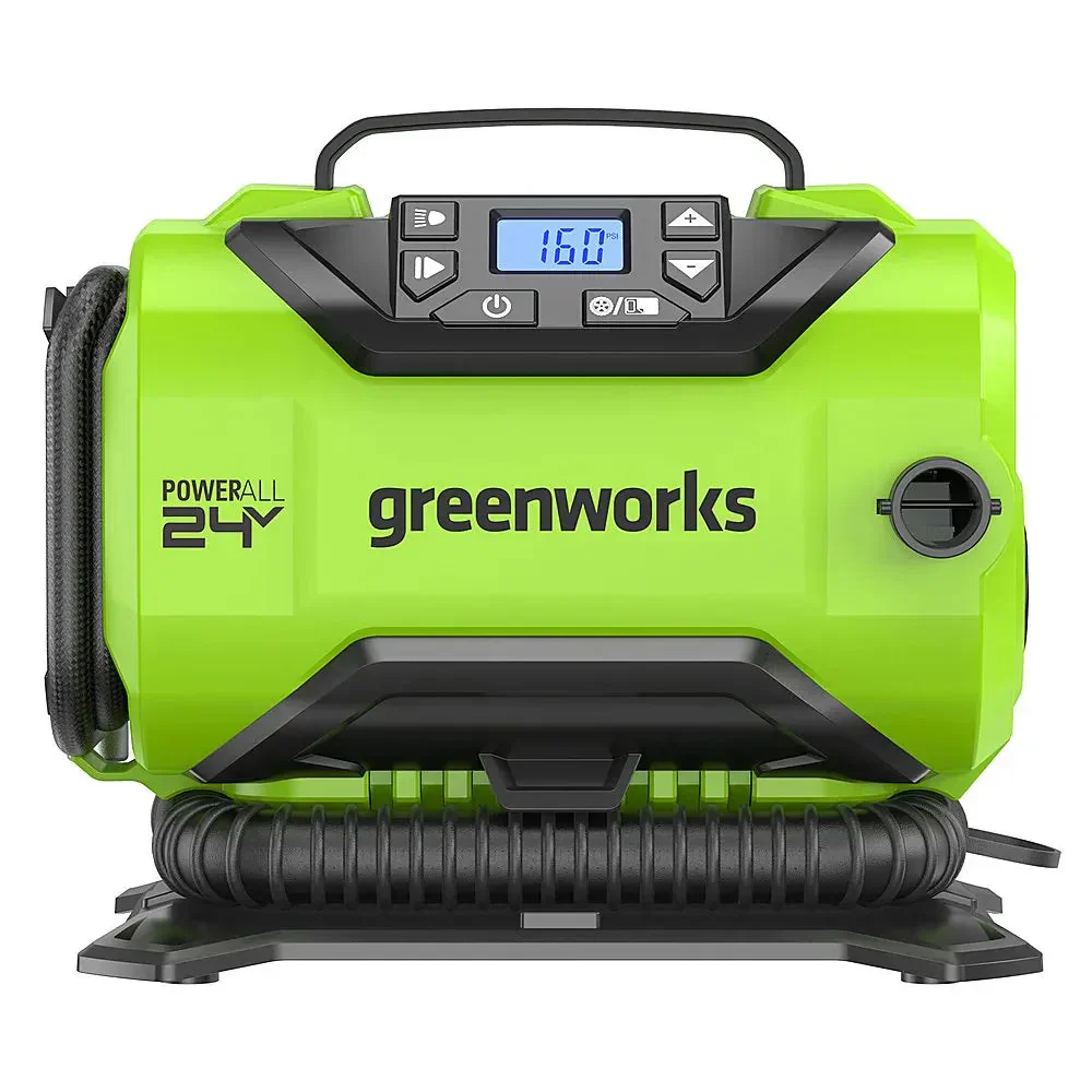 24 Volt Battery Powered 160-PSI Inflator with 2.0 Ah USB-C Battery & Charger - Green - Image 2