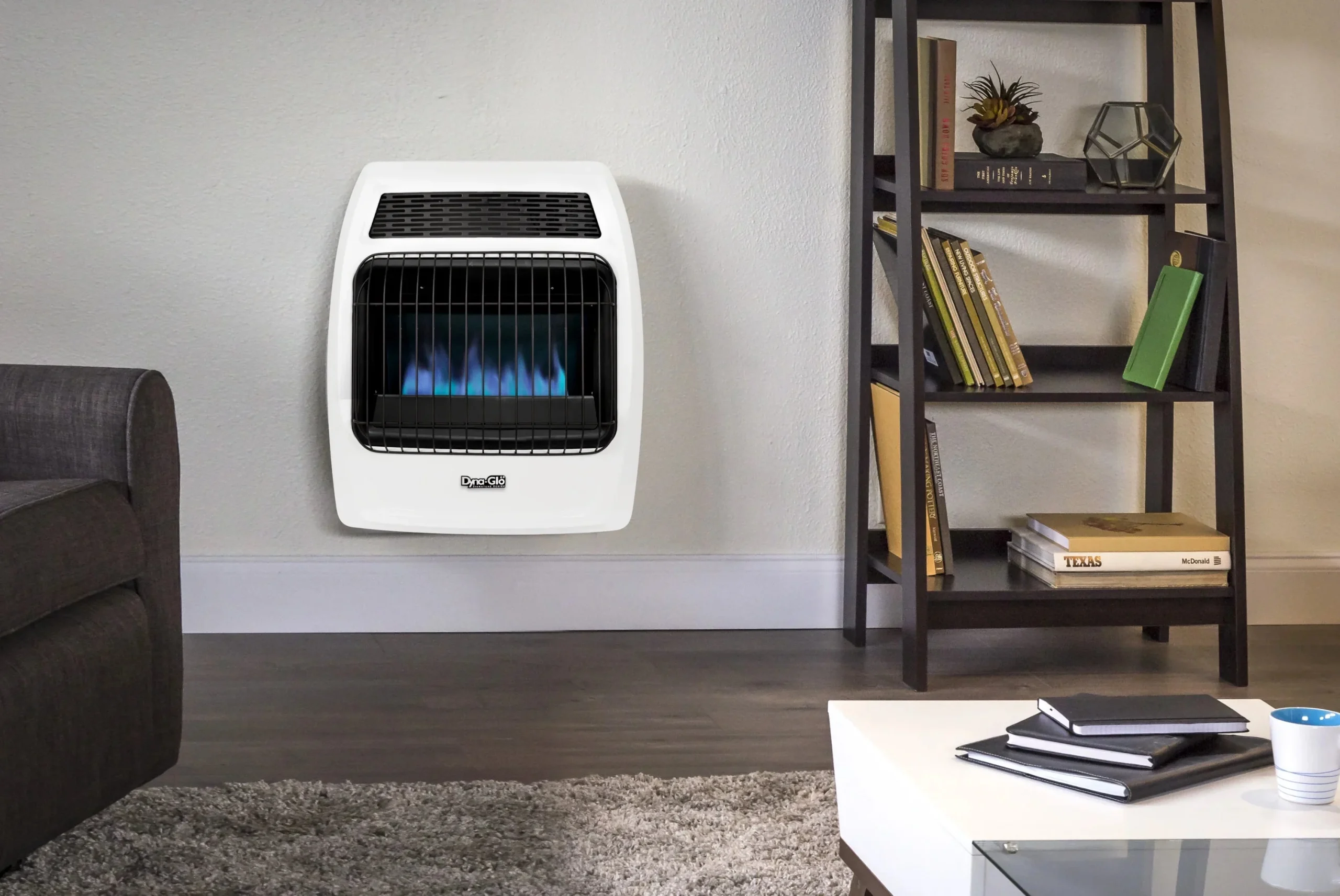Dyna-Glo Liquid Propane Blue Flame Vent-Free Thermostatic Wall Heater, 20,000 BTU - BFSS20LPT-4P - Image 4