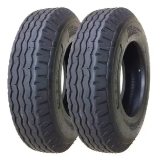 Heavy Duty Highway Trailer Tires 8-14.5 14PR Load Range G Set 2