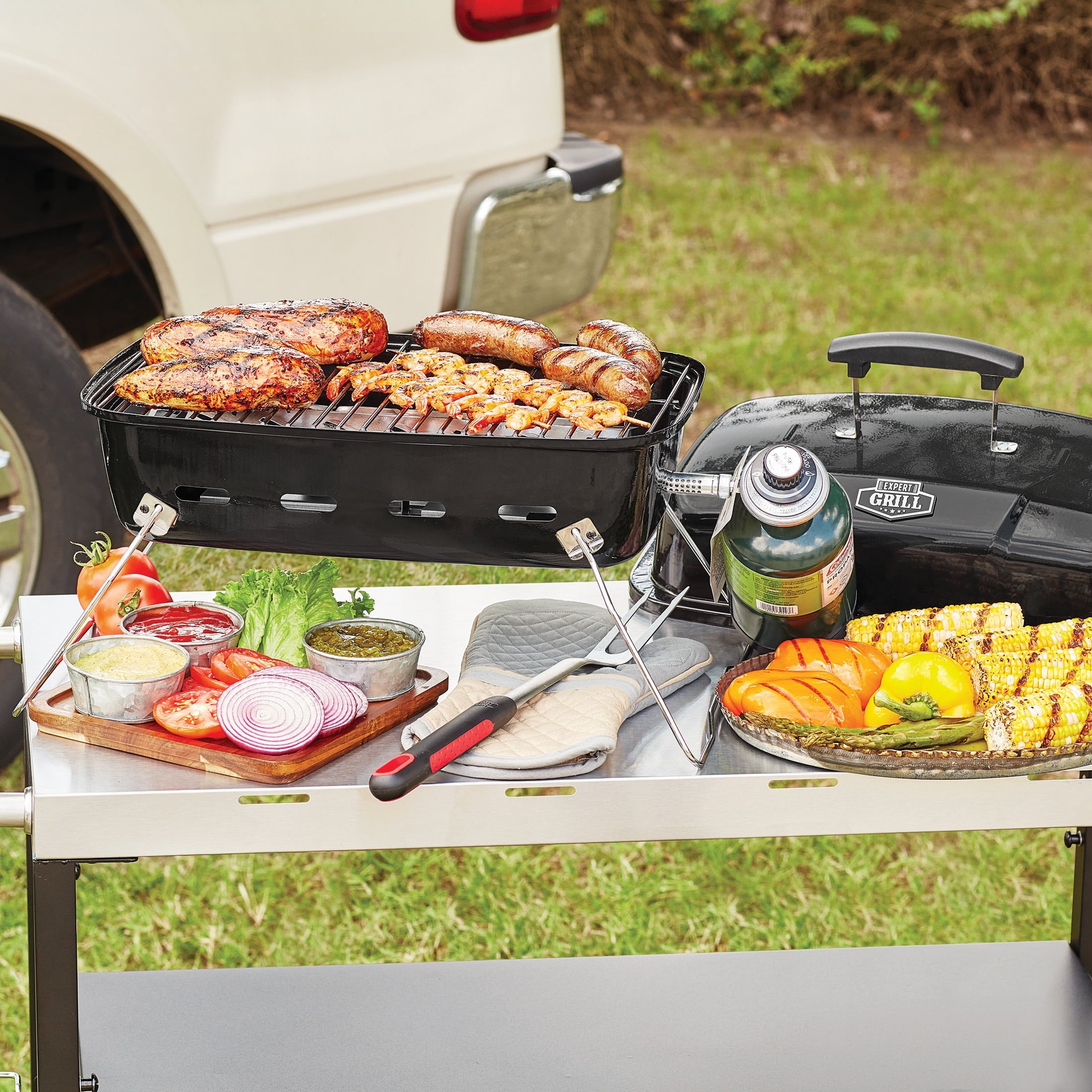 Grill 17.5 10.000 BTU Portable Propane Gas Grill. Black - Image 11