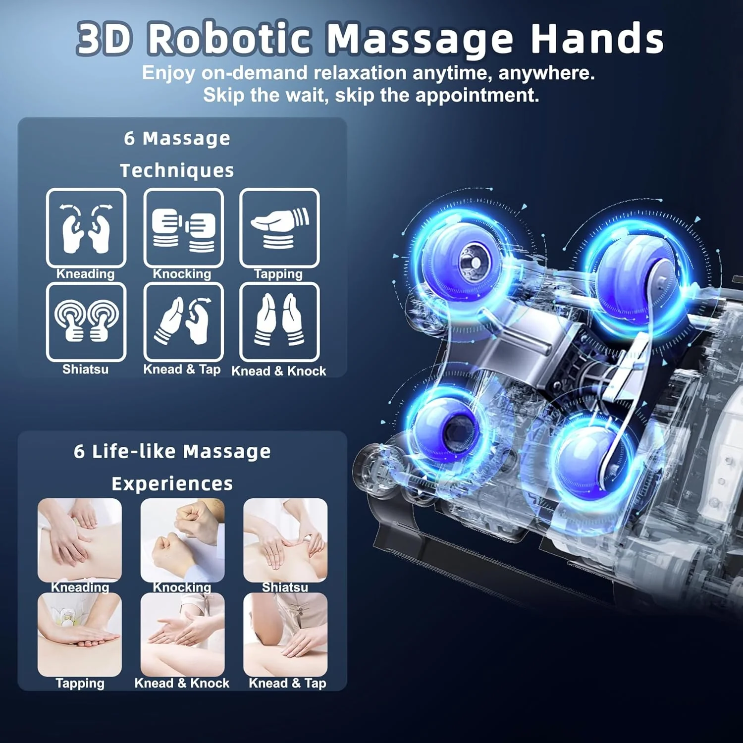 MYTHIA Full Body Zero Gravity Massage Chair With SL Track, 12 Auto Modes - A303C - Image 5
