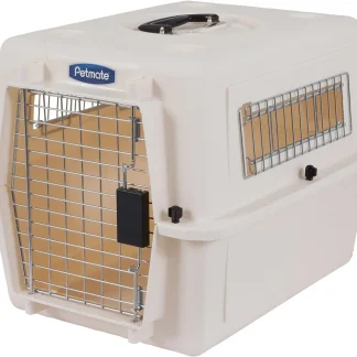 Petmate Ultra Vari Dog Travel Kennel, 48 in Long, 90 to 125 lbs - Taupe Black