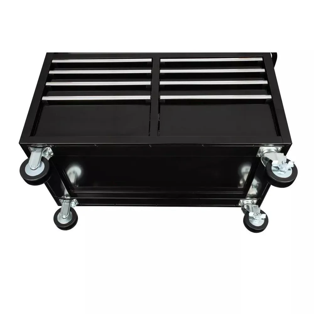 46 in. W x 24 in. D 9-Drawer Gloss Black Deep Tool Chest Mobile Workbench - Image 2