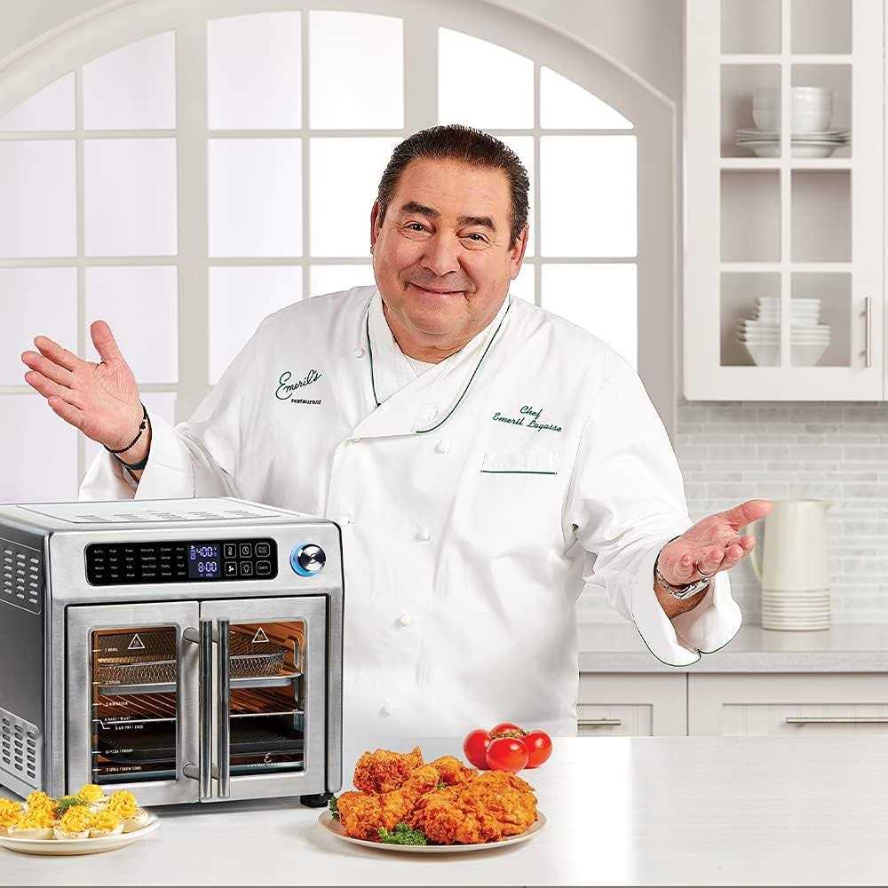 Emeril Lagasse French Door 360 Air Fryer Convection Oven, 26-Quart Stainless Steel - Image 2