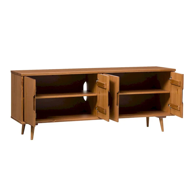 Mid-Century Modern Solid Wood TV Console by Middlebrook - Image 9