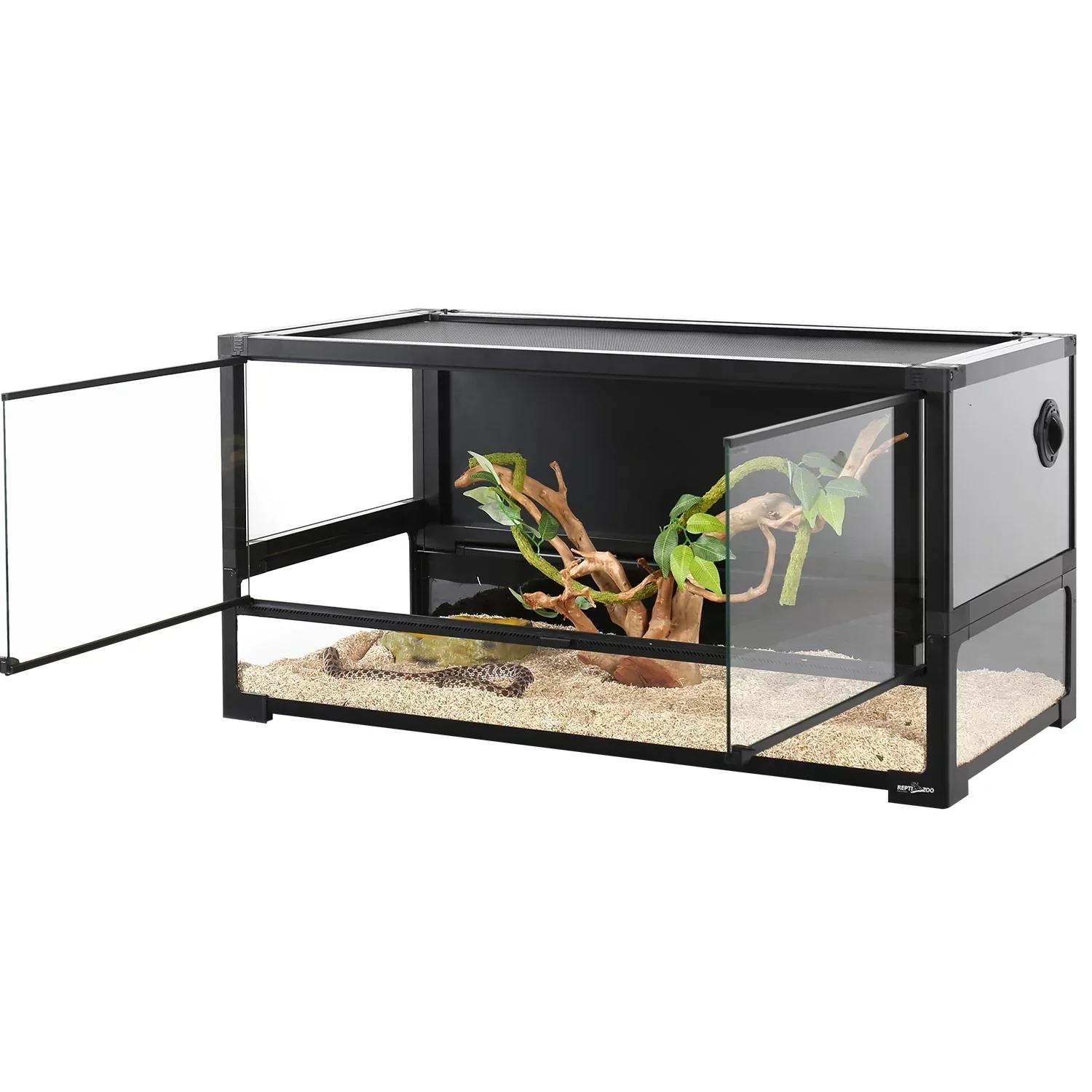 REPTI ZOO 40 Gallon Tempered Glass Reptile Terrarium Tank 36x18x18 in - Image 3