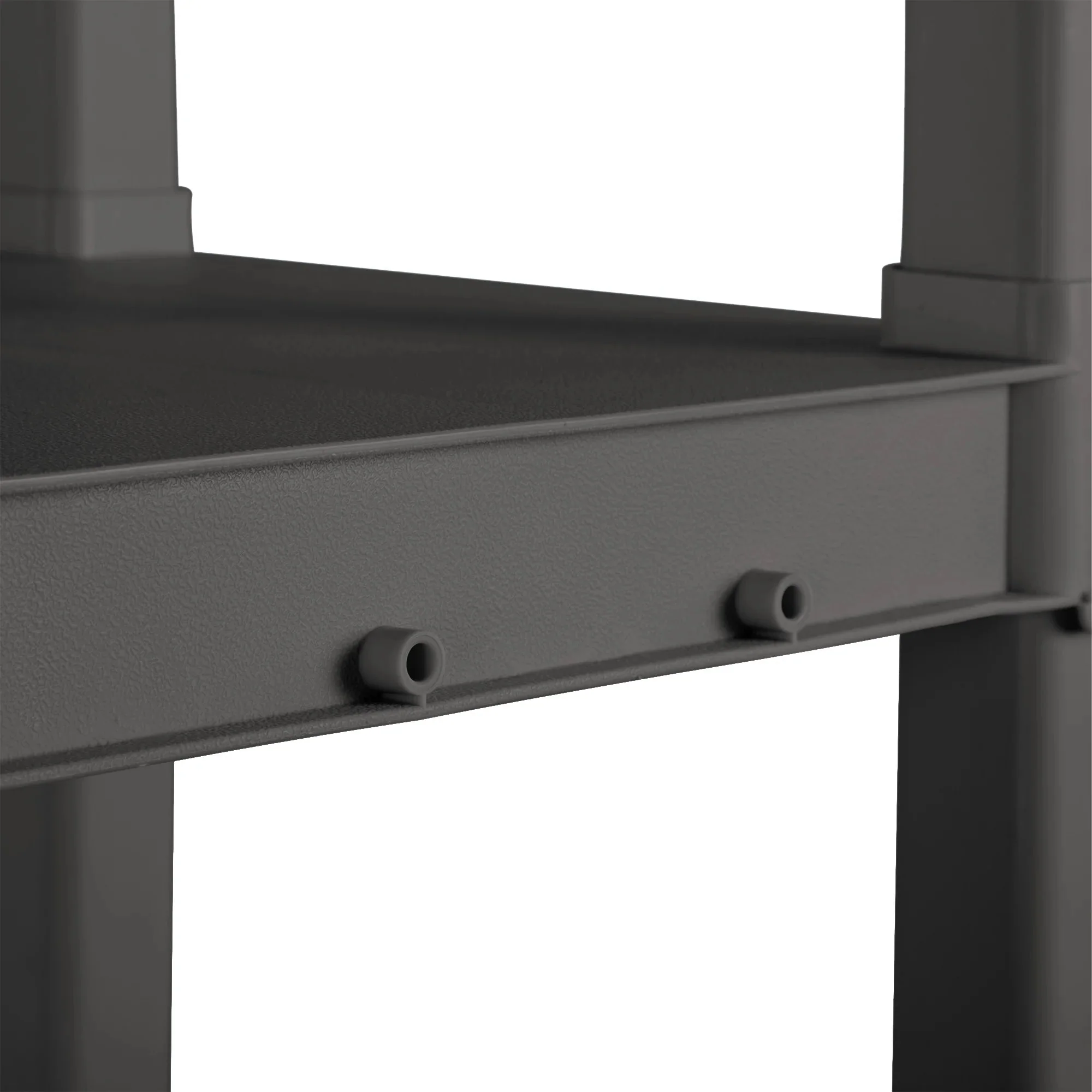 Sterilite Plastic Indoor Outdoor 4-Shelf Shelving Unit, Flat Gray, 3 Pack - Image 7