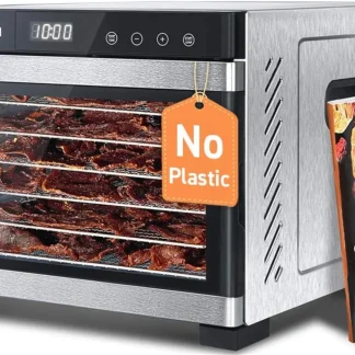 COSORI Food Dehydrator Bigger Than 7 Trays With Large 6.5" Drying Space 600W Power