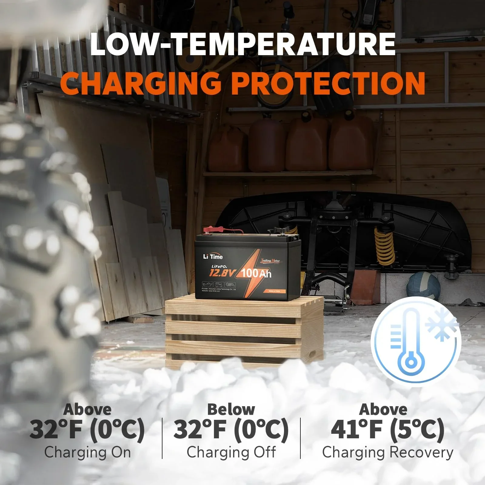 LiTime 12V 100Ah TM LiFePO4 Lithium Battery - Image 7