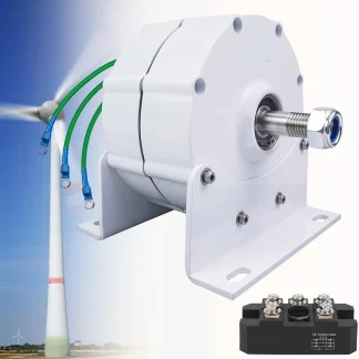 12000W Low RPM Permanent Magnet Generator 12V 24V 48V 120V 220V, Free Energy Gearless Permanent Magnet Generator Motor DIY for Wind Turbine Water Turbine,12V