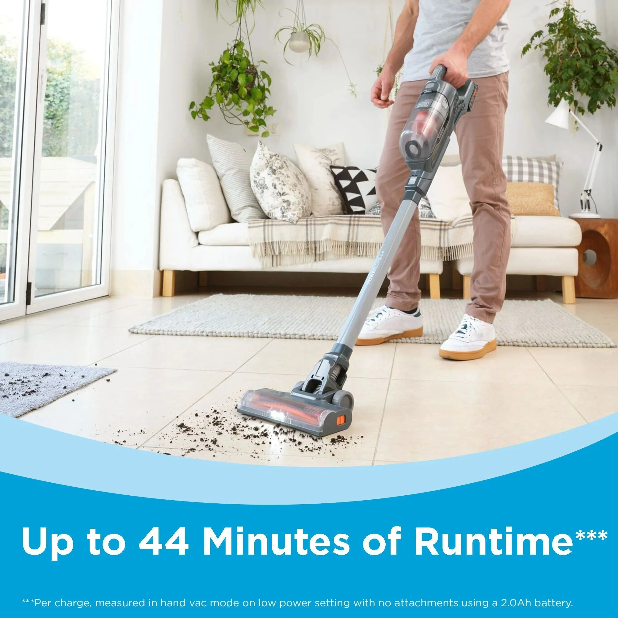 BLACK+DECKER POWERSERIES+ 20V MAX Cordless Stick Vacuum Kit, 44 Minute Run-Time - BHFEA18D1 - Image 5