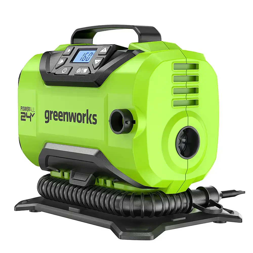24 Volt Battery Powered 160-PSI Inflator with 2.0 Ah USB-C Battery & Charger - Green - Image 8