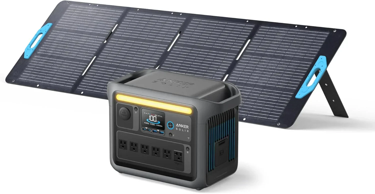 Portable Power Station 1800W (2400W Peak) Solar Generator 58 Minutes to Fully Charge - Image 2