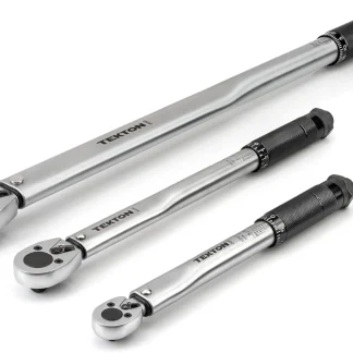 TEKTON Torque Wrench Set 1/4 3/8 1/2 Inch Micrometer 3-Piece