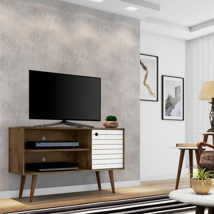 Mid-Century Modern Liberty Dual-Shelf TV Console - Image 24