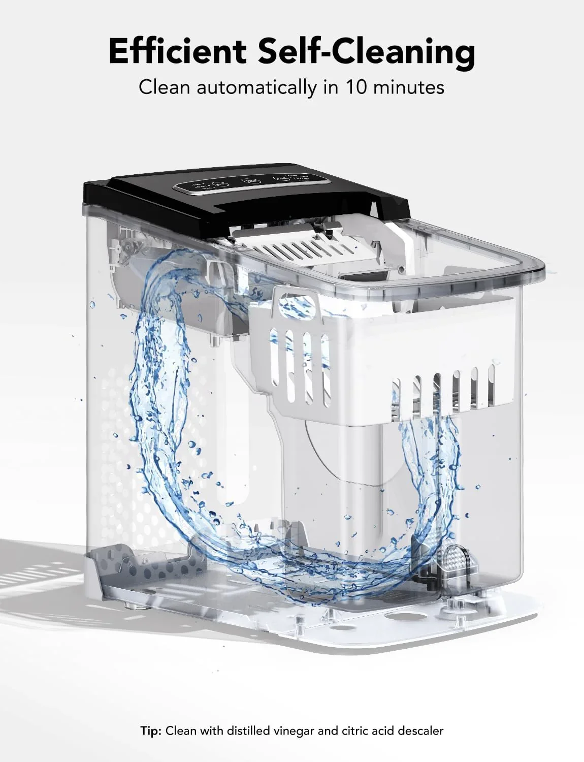 GoveeLife Smart Countertop Ice Maker, 2 L, 26 lbs Per 24 Hours, Two Ice Sizes - Image 3