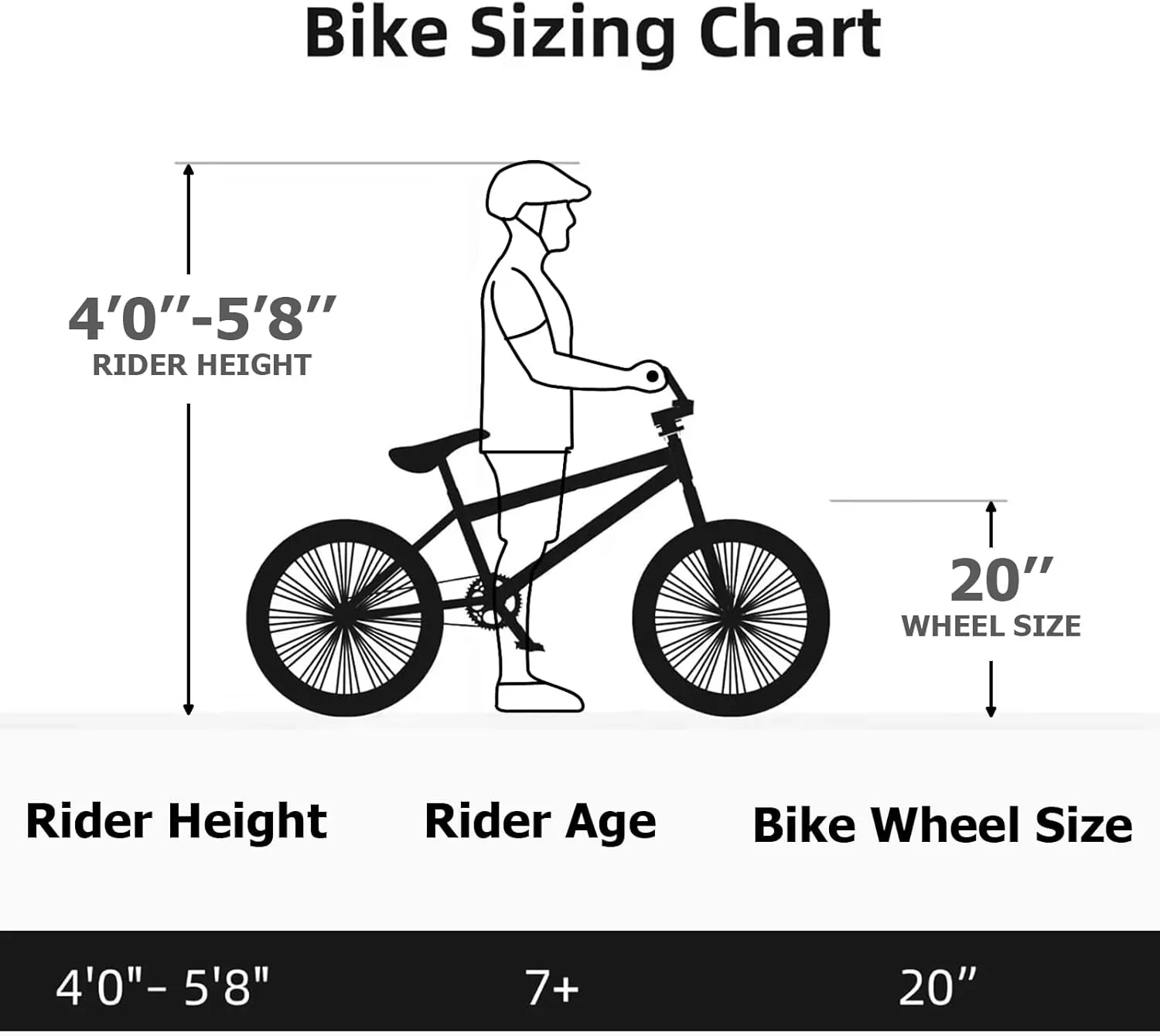 WEIZE Freestyle BMX Bicycle 20 Inch Stunt Bike for Kids and Adults Men and Women High Strength Steel Frame 360 Degree Rotor Freestyle - Image 7