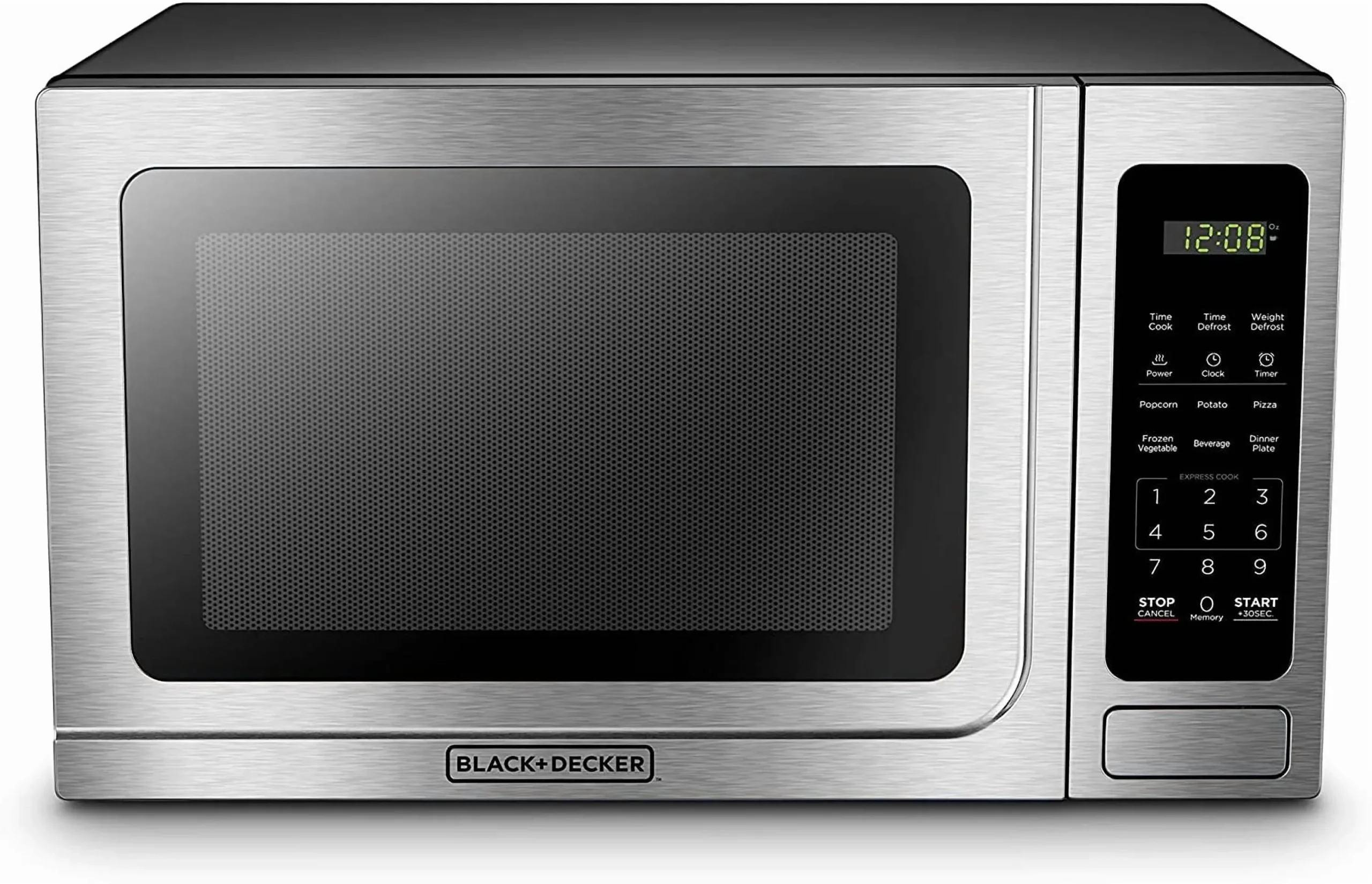 BLACK+DECKER 1.4 Cu Ft 1000 Watt Countertop Microwave Oven, Stainless Steel - Image 7