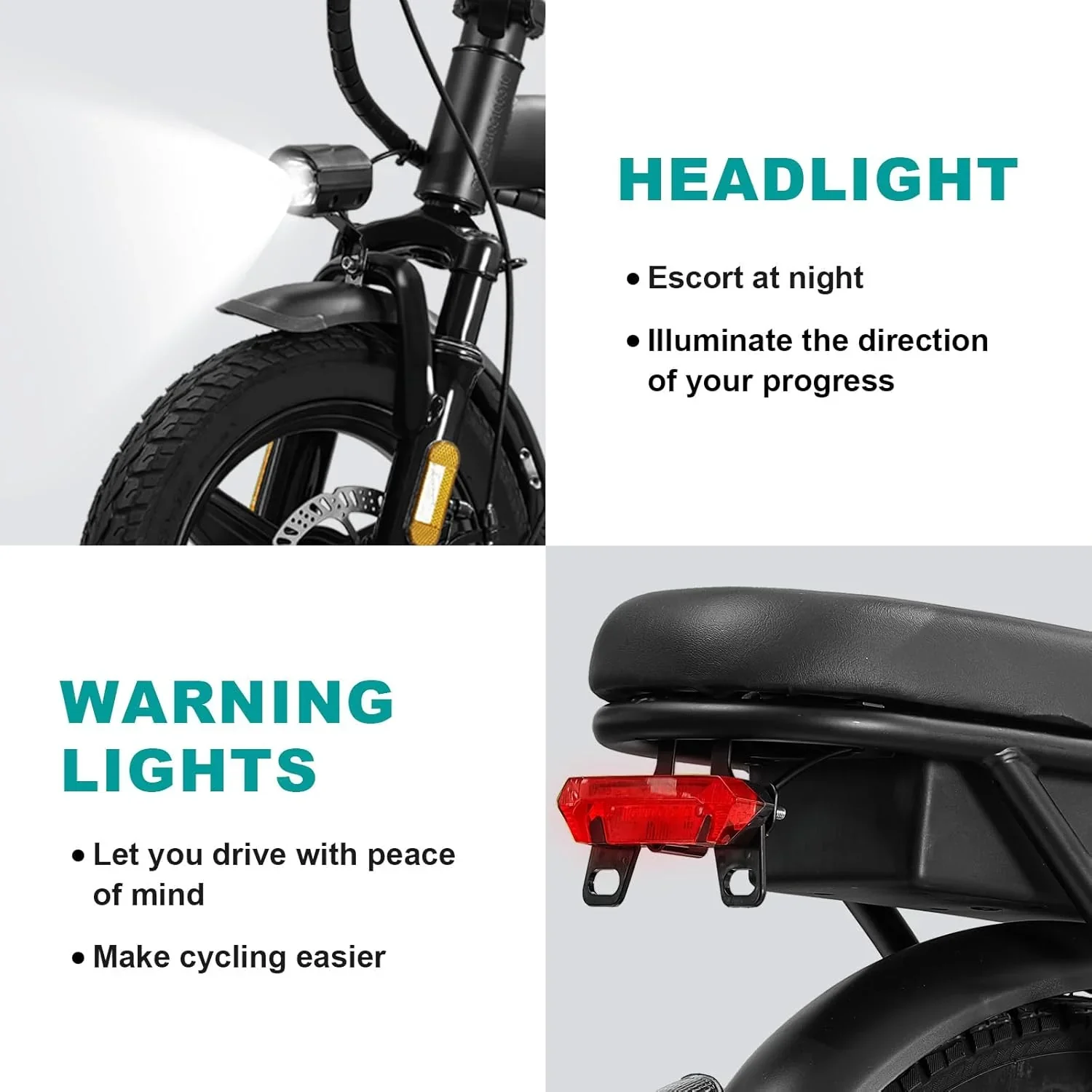 Electric Bike for Adults Teens Folding E-Bike Commuter City Foldable ebike Motor 48V 24MPH - Image 8