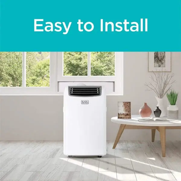 BLACK+DECKER 14,000 BTU Portable Air Conditioner With Heater, White - Remote Control - Image 4