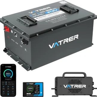 48V 105Ah Lithium Battery, Smart BMS, Touch Monitor, APP